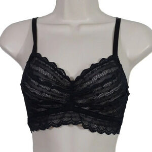 Cosabella Black Polka Dot Lace Bralette Bra Women Size S Made In Italy